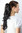 Hairpiece PONYTAIL long WAVY black (T148M Colour 2) butterfly-clip extension