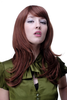 Lady QUALITY Wig mixed BROWN & COPPER RED = auburn LONG wavy FRINGE bangs (4038 Colour 33A130)