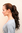 Hairpiece PONYTAIL medium length curls BROWN BRUNETTE (C128 Colour 6) Butterfly-Clip