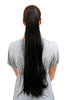 Hairpiece PONYTAIL very long straight Black (T113 Colour 2) Butterfly Clamp Clip-On Extension