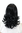 CUTE Lady QUALITY Wig BLACK bangs fringe CURLED ENDS (3019 Colour 1)