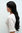 Perücke,schwarz, lange Haare,Scheitel 9321L-2