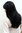 GOTHIC GIRL raven black WICKED LADY WIG sexy parting STRAIGHT long (3115 Colour 2)