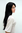 BREATHTAKING black LADY QUALITY WIG very long straight SEXY PARTING (3111 Colour 1B) Cosplay Gothic