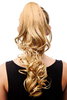 Hairpiece PONYTAIL medium length curls BLONDE BLOND supertight Butterfly/Claw-Grip