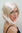 Party/Fancy Dress Lady WIG short SEXY strands framing face MIDDLE PARTING seductive PLATINUM BLOND