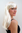 Party/Fancy Dress/Halloween Lady WIG long PLATINUM blond white-blond straight cute FRINGE