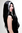 Party/Fancy Dress Lady WIG long MIDDLE PARTING BLACK & White/grey sexy Witch VAMP VAMPIRE MORTICIA