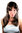 Party/Fancy Dress/Halloween Lady WIG brunette BROWN straight LONG cute middle-parted wavy FRNGE