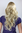 ANGELIC Quality Lady Wig BLOND MIX curly wavy VERY LONG platinum blond ends 9329A-24BT613 ca 60 cm