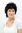 SHORT Lady Wig spiny WILD & NAUGHTY styled Hair MIXED BLACK with DARK BLOND strands A33-2B27