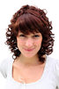 Lady Quality Wig BROWN BRUNETTE Victorian Colonial Era Style CUTE FRINGE 2213-33 35cm Cosplay