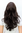 Lady Quality Wig long CUTE FRINGE wavy ends BROWN brunette 3222-6 55 cm Peluca Parrucca