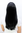 Lady Wig TEMPTRESS stunning LONG raven BLACK as SIN straight Fringe 50 cm Mistress Roleplay Cosplay