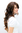 GORGEOUS Lady Fashion Quality Wig MIXED BROWN strands streaked brunette WAVY long 50 cm Peluca