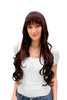 GORGEOUS Lady Fashion Quality Wig MIXED BROWN brunette FRINGE wavy VERY long 3226-2T33 70 cm Peluca