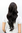 GORGEOUS Lady Fashion Quality Wig DARK BROWN FRINGE wavy long A40-4 65 cm