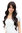 Long Lady Fashion Quality Wig mixed BROWN brunette wavy 6014A-2T33 70 cm Peluca