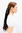 Hairpiece PONYTAIL (comb & ribbon wrap-around system) extension pigtail long (50 cm) mahogany