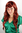 Lady Fashion Wig ruby RED slight curls LAYERED 6313-350 LONG 60cm Peluca Pruik