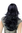 Lady Quality Wig BLACK wavy ends layered cut 3220-1B 55cm Peluca Parrucca