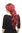 STUNNING Lady Fashion Quality Wig reddish RED aubergine wavy slightly curly VERY LONG 80 cm Peluca