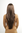 EXTREMELY LONG Lady Fashion Wig straight MIDDLE PARTING medium BROWN BRUNETTE 70s Look Peluca Pruik