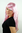 Party/Fancy Dress Lady WIG LIGHT soft PINK straight VERY LONG side-combed FRINGE fairy GOOD WITCH