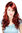 STUNNING High quality LADY WIG long ruby RED wavy slight curls 9319-35 60 cm
