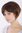Lady Fashion Quality BOB Wig Short wild backcombed voluminous style with side parting MIXED BROWN
