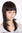 VERY CHIC Lady Quality Wig DARK BROWN fringe straight 3252-4 35 cm Peluca Parrucca