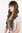 Long Lady Fashion Quality Wig BROWN with strands/streaks of Blond 3259-8H124 55 cm Peluca