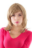VERY CHIC & SEXY Lady Quality Wig MEDIUM DARK BLOND shoulder length STRAIGHT 50 cm Peluca Parrucca