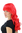 Sexy VAMP fashionable Lady Wig RED wayy curly ends voluminous FRINGE 50 cm LONG Cosplay Emo Diva