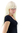 Sexy fashionable Lady Wig PLATINUM bright BLOND straight SEXY FRINGE very long 70 cm Cosplay