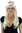Party/Fancy Dress/Halloween Lady WIG long PLATINUM bright BLOND straight FRINGE Burlesque Cosplay