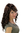 Party/Fancy Dress/Halloween Lady WIG long slightly curly BROWN fringe LM-142-P4