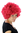 Afro Perücke Rot Hair Disco PW0011-PC12