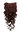 Hairpiece Halfwig 7 Microclip Clip In Extension long BEAUTIFUL curls curled curly DARK RED BROWN
