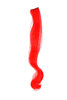YZF-P1C18-TF2316 One Clip Clip-In extension strand highlight curled wavy micro clip light red