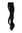1 x Two Clip Clip-In extension strand curled wavy 3,5 inch wide, 18 inches long deep black