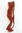 1 x Two Clip Clip-In extension strand highlight curled wavy 3,5 inch wide, 18 inches long rust red
