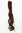 1 x Two Clip Clip-In extension strand curled wavy 3,5 inch wide, 25 inches long medium brown