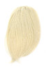 Hair Piece Clip in Bangs Fringe HIGH QUALITY synthetic fiber BRIGHT BLOND straw strawblond