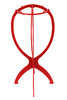 Synthetic wig stand, red