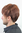 Men's WIG (for Men or Unisex) HIGH QUALITY synthetic short brunette REDDISH BROWN youthful young