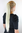 JL-4008-613 Ponytail Hairpiece extension long straight platinum blond buttterfly claw grip 25"
