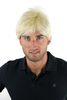 Men's WIG (for Men or Unisex) HIGH QUALITY synthetic short BRIGHT BLOND blonde youthful young look