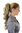 Hairpiece PONYTAIL extension VERY long AMAZING volume BLOND slightly curly curls WK08-24