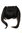 Hair Piece Clip in Bangs Fringe long framing strands perfect fit HIGH QUALITY synthetic fiber BLACK